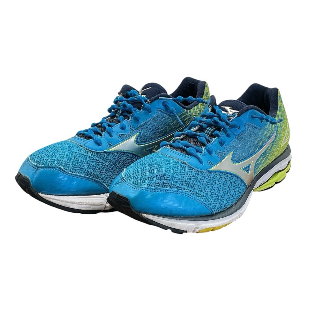 Mizuno‎ Men’s Running Shoes in Blue with Lime Accents Size 10 M